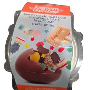 Kaboom Chocolaka Mini Chocolate Piñata Mold Sphere DIY Candy Maker New-Set of 2